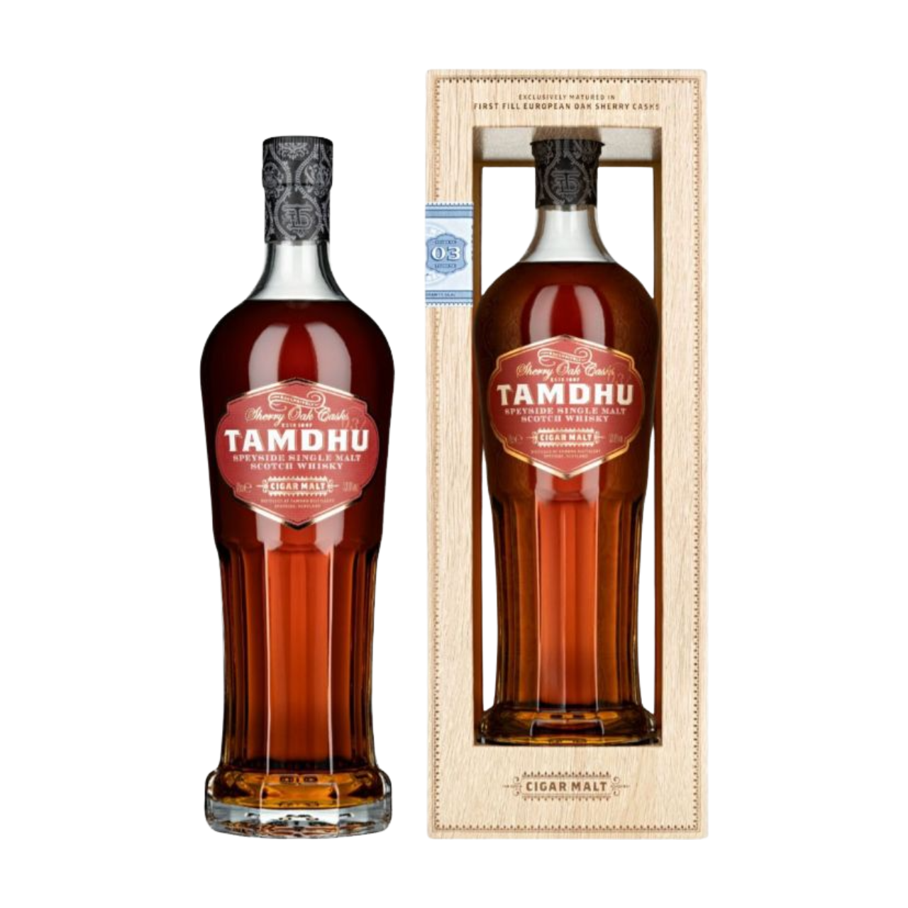 坦度雪茄第三版批次原酒威士忌700ML