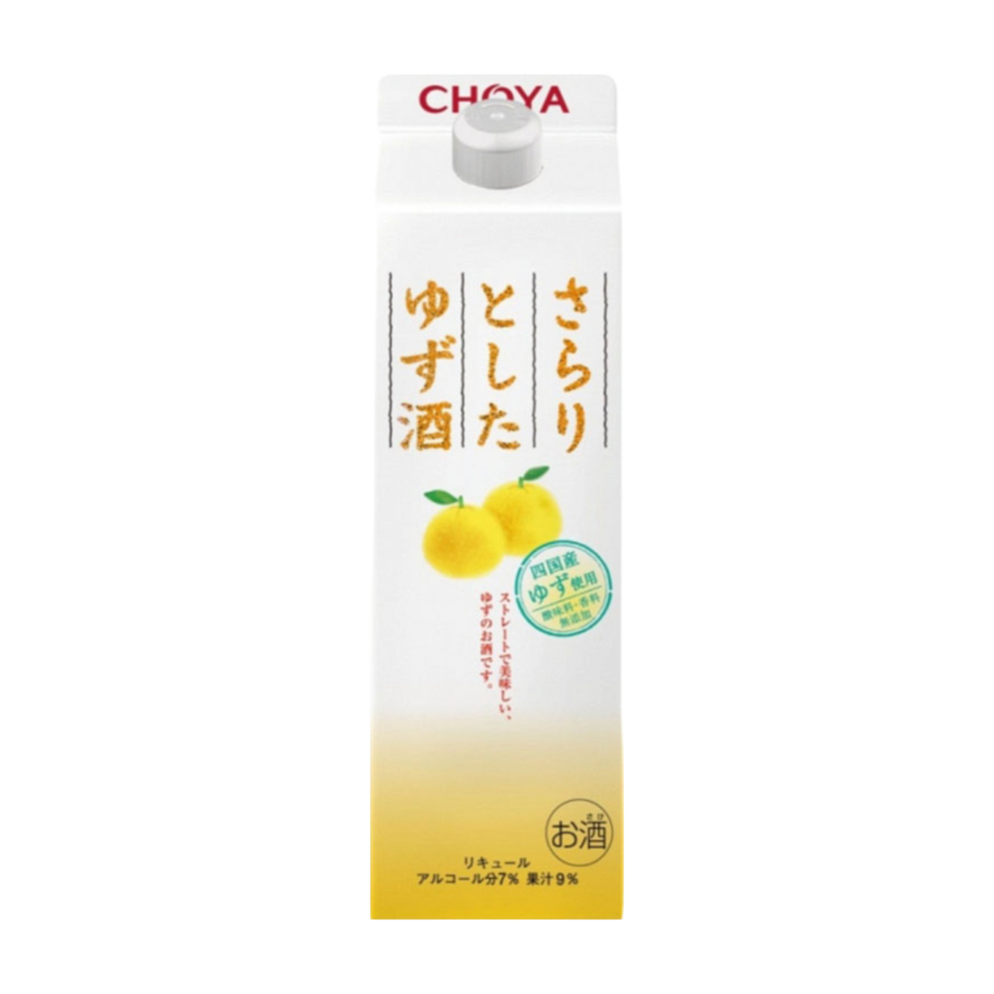 CHOYA柚子酒紙盒 1L