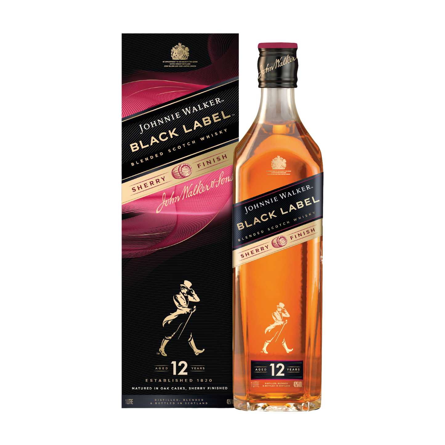 約翰走路黑牌12年雪莉炸彈威士忌1000ML