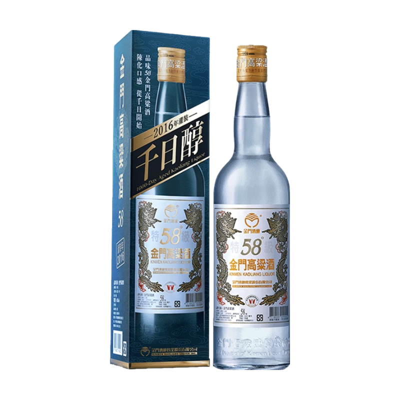 千日醇58度金門高粱酒2016年600ML