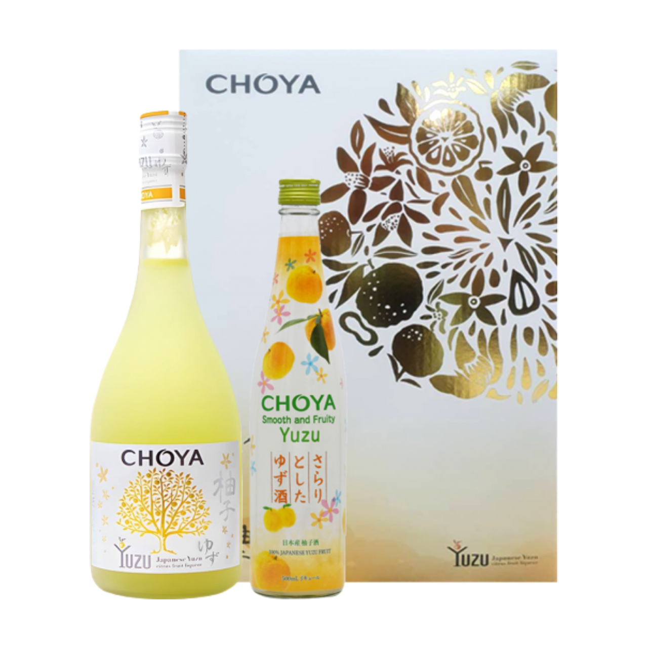 CHOYA柚子酒2024禮盒750ML(含SARARI柚子酒 500ML)