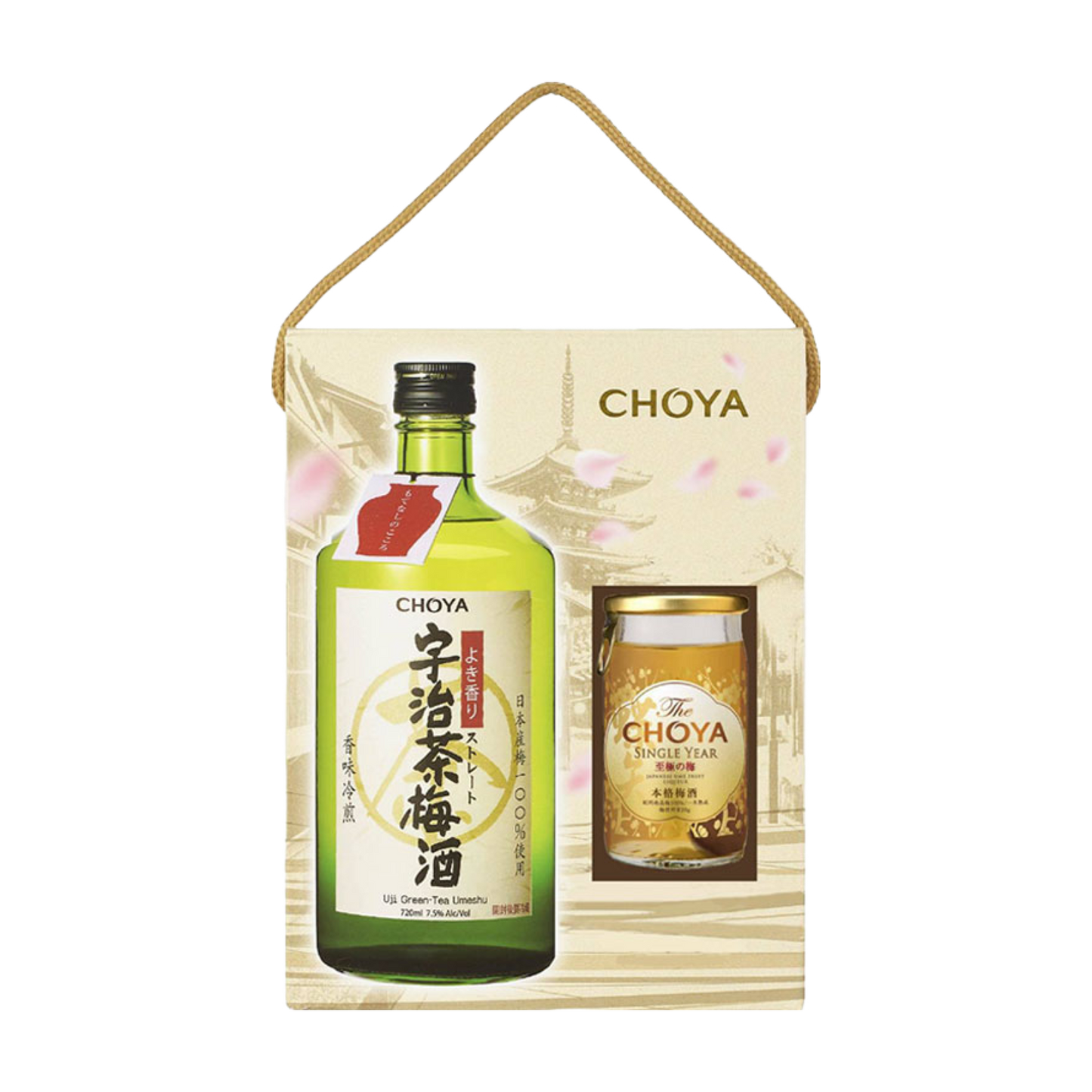 CHOYA宇治茶梅酒禮盒720ML