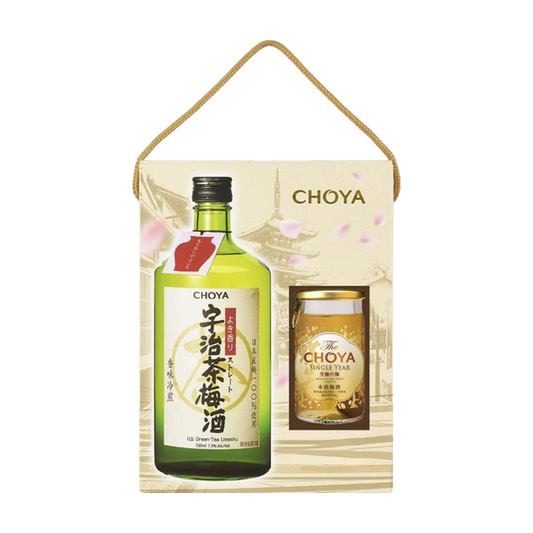 CHOYA宇治茶梅酒禮盒720ML