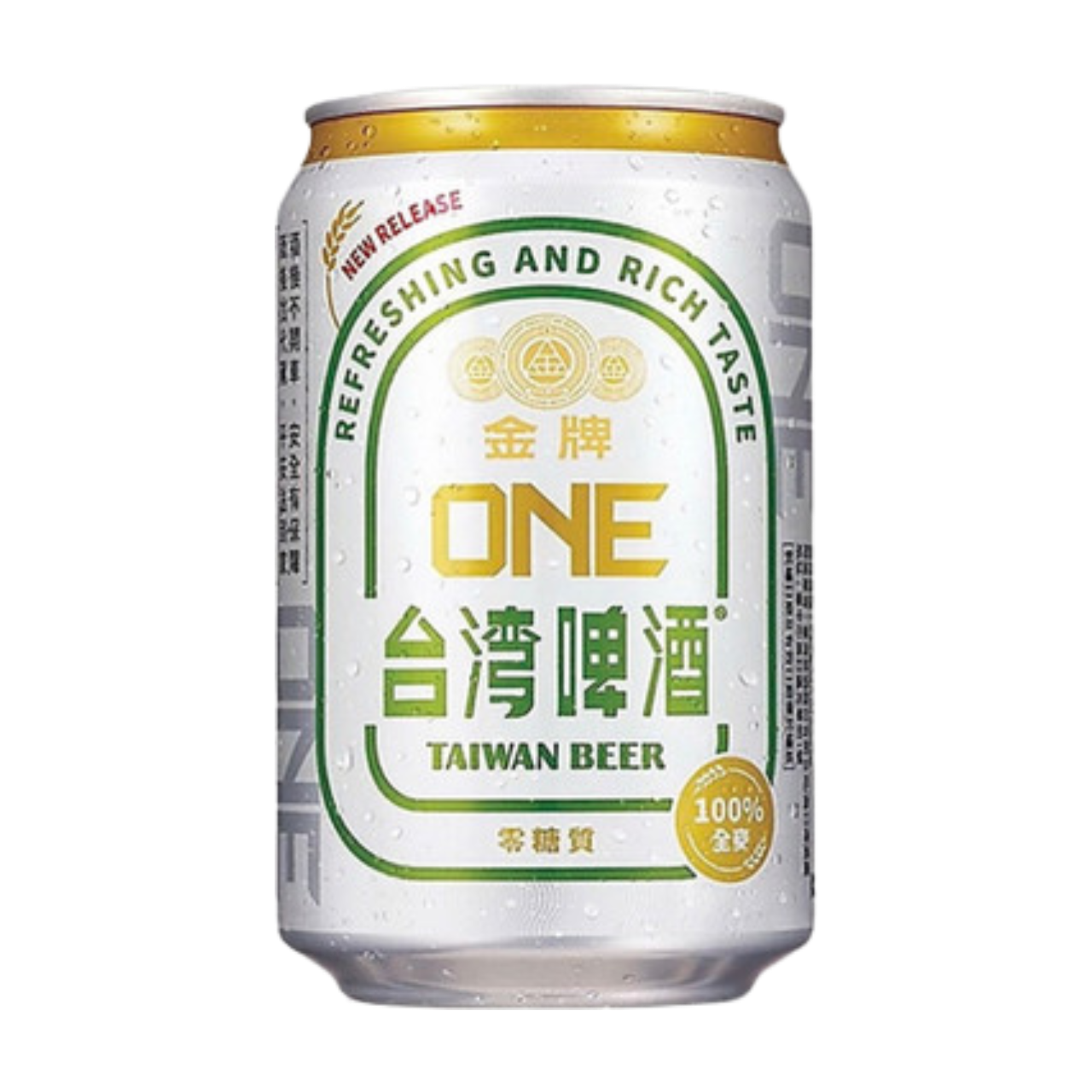 台灣金牌ONE零醣質全麥啤酒330ML