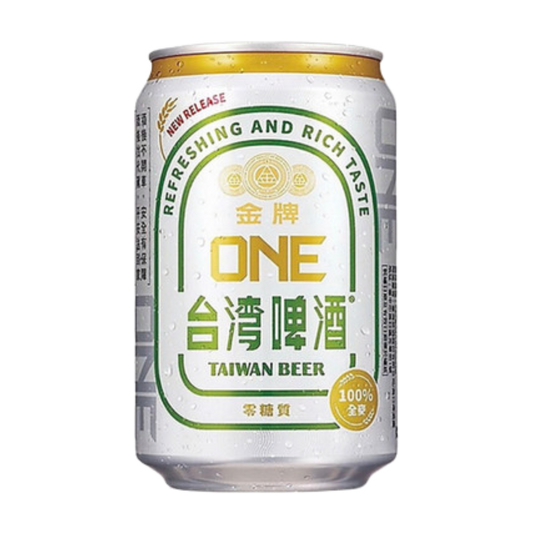 台灣金牌ONE零醣質全麥啤酒330ML