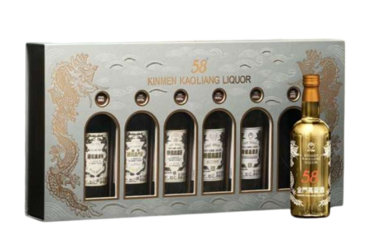 金門高粱酒58度白金龍袖珍時光寶盒